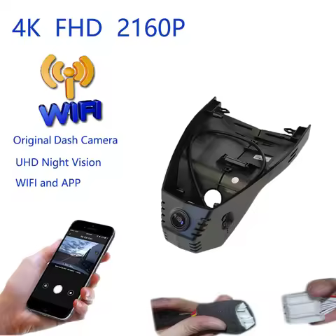 4K Plug And Play Car Video Recorder Wifi DVR Dash Cam For Peugeot 4008 5008 360THP 400THP 2021 2022 
