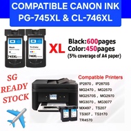 Compatible Canon PG-745 745/ CL-746 746/ PG-745XL 745XL / CL-746XL 746 Black & Color Ink Cartridge f