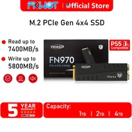 Fikwot FN970 M.2 SSD 2280 PCIe Gen 4x4 NVMe 1.4 with Heatsink Speeds up to 7,400MB/s with DRAM Cache