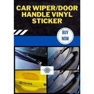 Car Wiper/Door Handle Vinyl Sticker