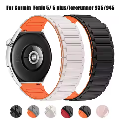 22mm Magnetic Silicone Strap For Garmin Fenix 7 Fenix 6 GPS 5 5 Plus Watch Band For Garmin Forerunne