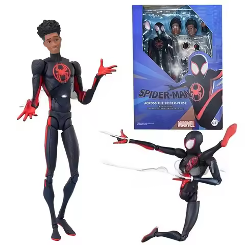 Shf Anime CT Spider-man Figuarts Miles Morales Figuras De Acción Gwen Spider Mujer Estatuilla Spider