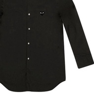 KEMEJA CDG PLAY White and Black Men's SHIRT SHIRT FOR MEN