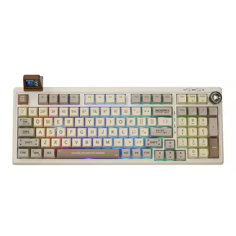 EPOMAKER RT100 97key 95% Bluetooth 5.0/2.4G Wireless/Wired Mechanical Keyboard Customizable Mini Dis