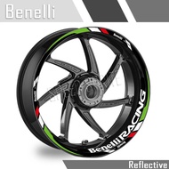 Reflective Wheel Sticker Rim Strips Tape Hub Decal Accessories For Benelli trk 502 leoncino 500 leon