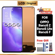 LCD OPPO Reno5 Z / Reno 5 LITE / Reno 5F Original TouchScreen Fullset Compatible For Glass Digitizer ori asli