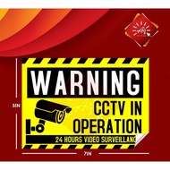 AIZ CCTV Warning Sticker 5R