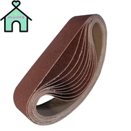 OTUINSG 10pcs Sanding Belts, 80 Grit Alumina Abrasive Sanding Belts, Durable 330 x 30 mm / 1.2 x 13 