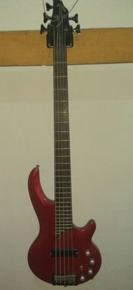 ✅ Cort curbow 5 active bass metallic red made in korea 5 strings