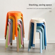 【Buy 3 Free 1】Nordic Style living room Plastic Chair Simple modern Dining Chair Round Shape Stool