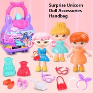 Kids Toys DIY Surprise Unicorn Doll Accessories Handbag Playset Toys Birthday Gift for Girls