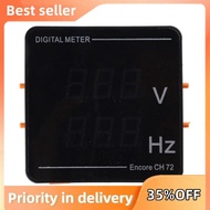 Upgraded Digital Voltmeter Frequency Panel Voltage HZ-Tester AC50-500V 10-99.9HZ Red-Digits Display