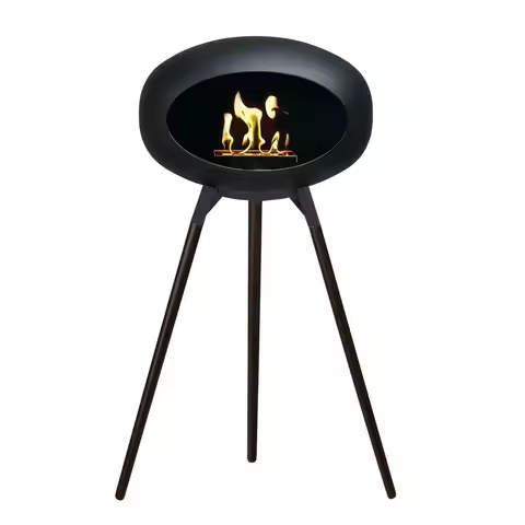 High 41.3 Inch Bioethanol Tripod Fireplace Supported, Adding a Distinctive Style to the Warmth and A