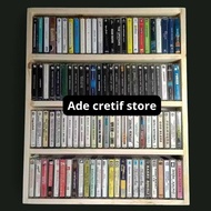 Collection wooden tape cassette rack Cassette Tape Cassette