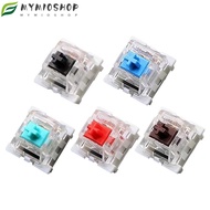 MIOSHOP 10pcs Mechanical Keyboard Switch, Silent Linear Gaming Switch,  Clicky Tactile  LED MX Switc