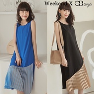 SG LOCAL WEEKEND X OB DESIGN CASUAL WORK WOMEN CLOTHES PLEATED VEST MIDI LONG MAXI WORK PARTY DRESS S-XXXL PLUS SIZE