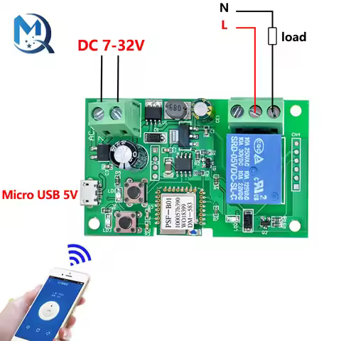 eWeLink wifi switch DC 5V 12v 24v 32v Inching/Self-Locking wireless Relay module Smart home Automati