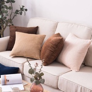 Solid Color Hug Pillow Case Car Sofa Cushion Cover Strip Flannel Pillow Bed Backrest Pillow Mat Cove