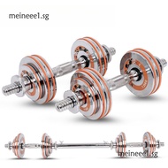 Pure Steel Barbell Men's Home Fitness Equipment 20Kg 30Kg Dullbell Set Muscle Training meineee1.sg