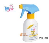 *HORACE*Sebamed 施巴嬰兒防曬保濕乳SPF50/200ML噴頭型，六個月以上嬰幼兒、老人，皆適用