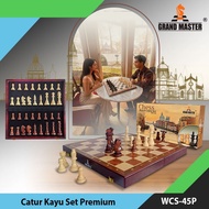 Premium Wooden Chess Set WCS-45P-Granmaster