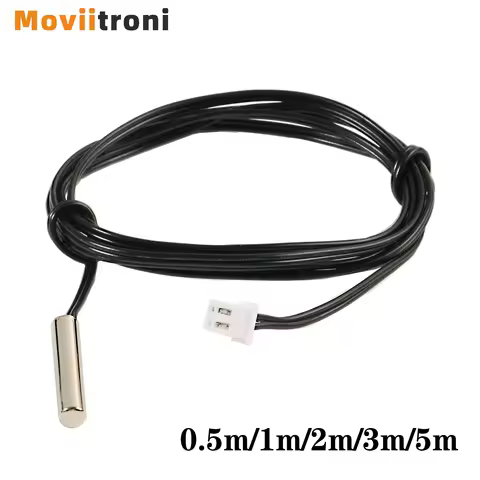 3950 NTC Thermistor Temperature Sensor Waterproof Probe Wire 10K 1m/2m/3m/5m W1209 W1401 X5.24-2P ca