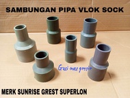 Sambungan Pipa PVC Vlok Soket / Vlok Sock Reducer V-sock GREST Murah