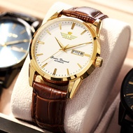 Jinnuoshi Watch Student Non-Mechanical Watch Huaqiang North Dual Calendar Waterproof Quartz Watch Me