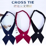 Cross Bow Tie Solid Color Polyester Wedding Party