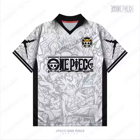2026 One Piece Luffy Anime T-Shirt Vintage Baseball Jersey Style Men Women 3D Full Print Y2k Streetw