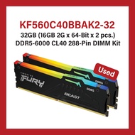 [USED] Kingston FURY Beast RGB 32GB (2x16GB) DDR5 6000MHz CL40