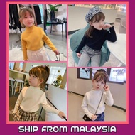 [READY 🇲🇾] Children Girls Plain Solid Color T Shirt Kosong Budak Perempuan.