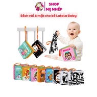 Lalala baby cloth book for newborns 0 to 12 months, size 12x11cm, 8 sides