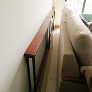 ST/💦Living Room Sofa Rear Shelf Wall Floor Solid Wood Bedside Book Storage Rack Cabinet Simple Hallway Shelf Long Narrow