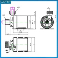 【2.9】 Water Pump Self-priming Pump 12V/24V 800L High Pressure Pump Diaphragm Pump