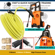 10 15 30METERS EXTENSION HIGH PRESSURE HOSE APACHE HM4613 HV4213 WASHER CLEANER WATERJET HM4411 HM37