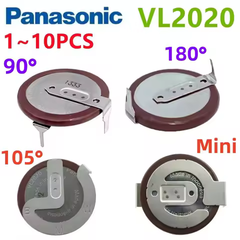 Panasonic Original VL2020 2020 rechargeable battery lithium battery With Legs 90 degrees 105 degrees