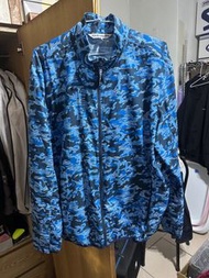 TRAVELER男生藍色迷彩防曬外套XL
