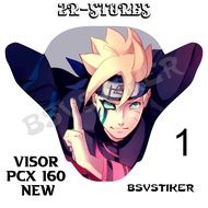 Sticker visor new pcx 160 anime boruto sku1/pcx new 160