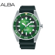 Alba Watch 💯(Ori) AL4441X Men Automatic Silicone Strap / Men Watch / Jam Alba / Jam Tangan Lelaki / 