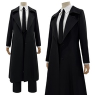 HOLOUN Anime Chainsaw Cosplay Costume Makima Coat Valentines Gift Suit Uniform Black Trench Shir