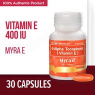 Myra E 400 I.U. Soft Gel Capsule (d-Alpha-tocopherol (Vitamin E) 30's Bottle