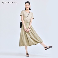 GIORDANO WOMEN Patchwork hem short sleeve dress 18464619