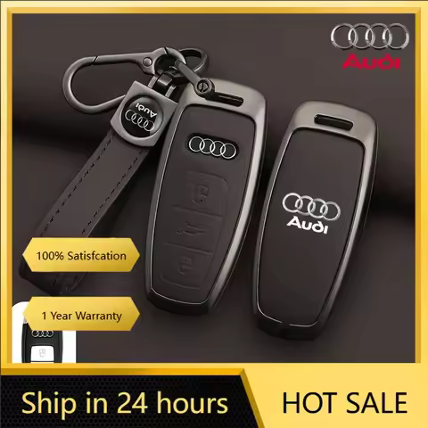 2025 Hot Car Key Case Cover Protector Shell Holder For Audi A3 A4 B9 A6 A7 4K A8 E-tron Q5 Q8 C8 D5 