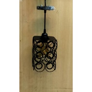 Minimalist Vintage Retro Cafe Iron Hanging Lamp Shade E27 Fitting model SM-A7