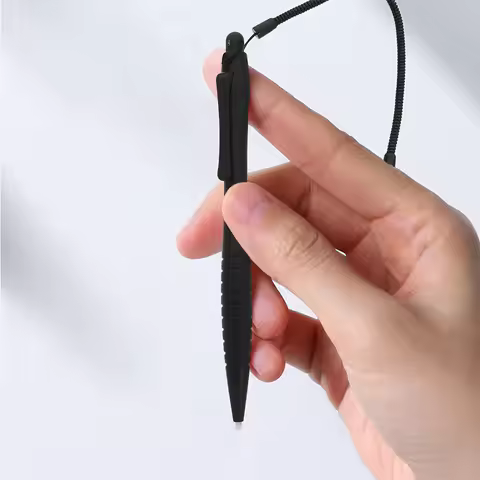 3Pcs Resistive Screen Writing Stylus Pen Hard Tip Touch Pen Spring Rope Base for Tablets Phones Draw
