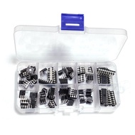 85Pcs Integrated Circuit Chip Kit 10 Value IC Chip NE555 LM324 LM393 UA741 ULN2803 LM358 LM386 NE553
