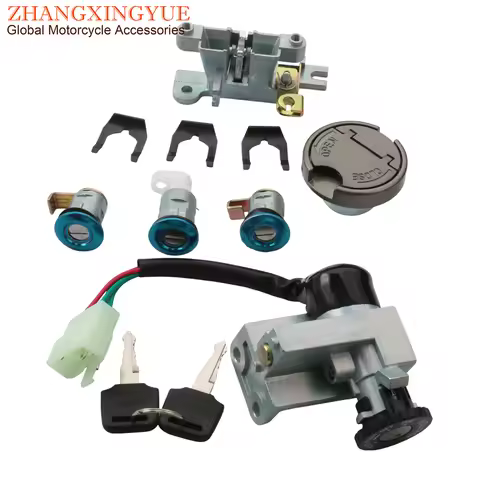 Ignition Switch Gas Cap Seat Lock Key Set For Kymco Agility 50 125 R16 35010-ALJ9-E16