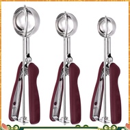 Cookie Scoop for Baking Set of 3, Ice Cream Scoop Stainless Steel, Cookie Dough Scoop, Cupcake Scoop