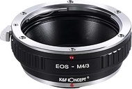 K&F CONCEPT Adapter Ring for EOS-M4 / 3 Lens for EOS EF Lens to Pen Compatible with Olympus M4 / 3 M
